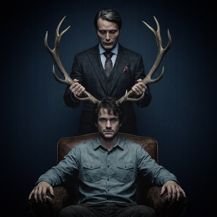 Mads Mikkelsen monochromatic portrait for The Inner Circle fan club